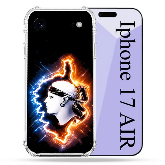 Coque Renforcée Pour Iphone 17 Air Voyage Corse Brillante