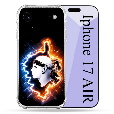 Coque Renforcée Pour Iphone 17 Air Voyage Corse Brillante