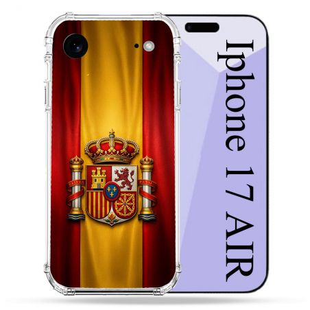 Coque Renforcée Pour Iphone 17 Air Voyage Drapeau Espagne