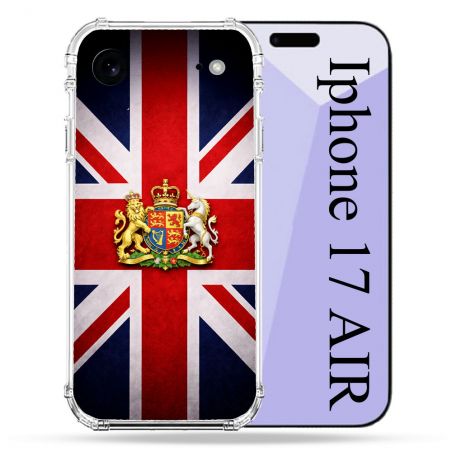 Coque Renforcée Pour Iphone 17 Air Voyage Drapeau Grande Bretagne UK