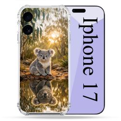 Coque Renforcée Pour Iphone 17 Animal Koala Reflet