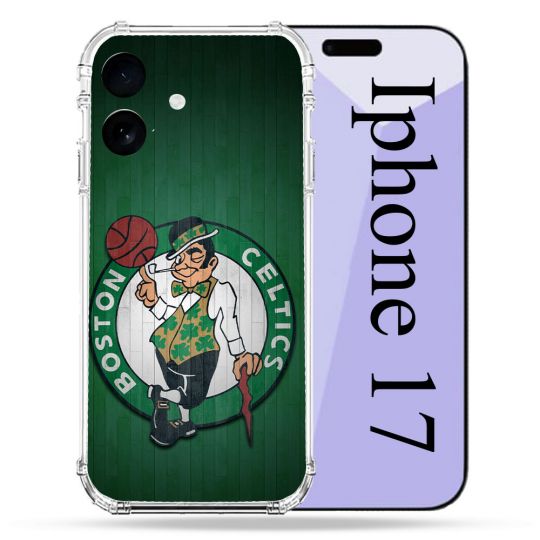 Coque Renforcée Pour Iphone 17 Basket Boston Celtics