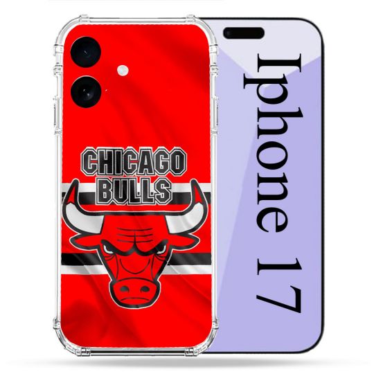 Coque Renforcée Pour Iphone 17 Basket Chicago Bulls