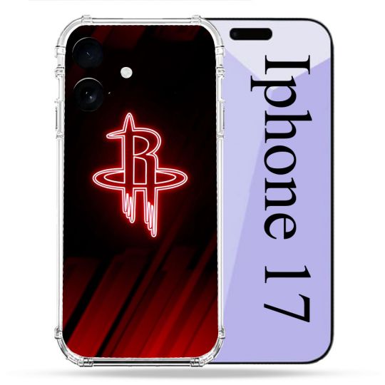 Coque Renforcée Pour Iphone 17 Basket Houston Rockets