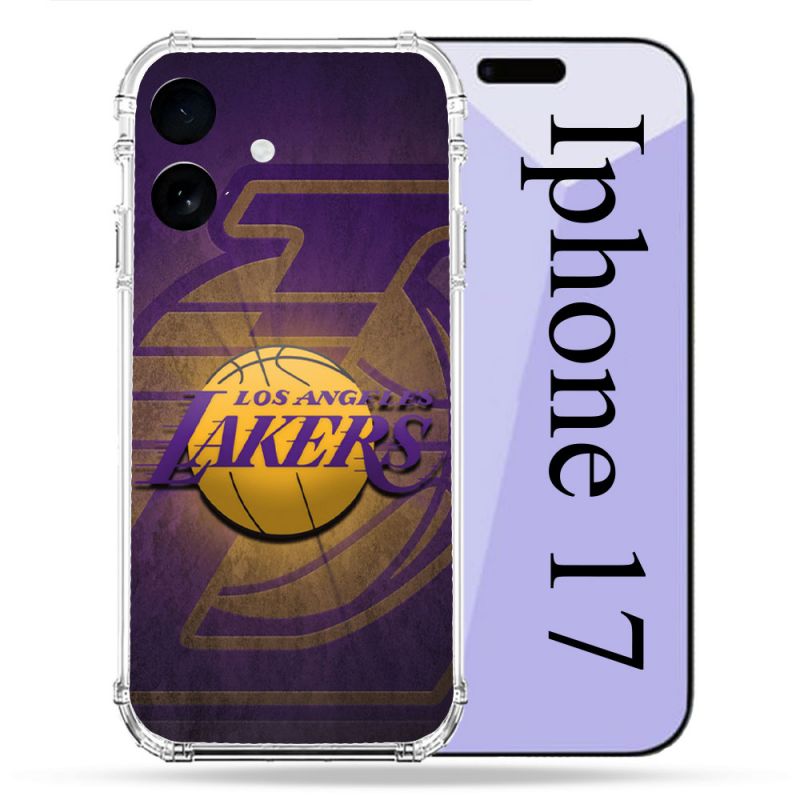 Coque Renforcée Pour Iphone 17 Basket Los Angeles Lakers