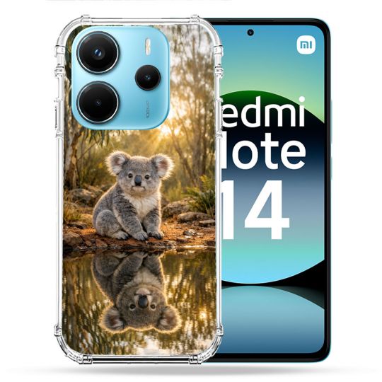 Coque Renforcée Pour Xiaomi Redmi Note 14 4G Animal Koala Reflet