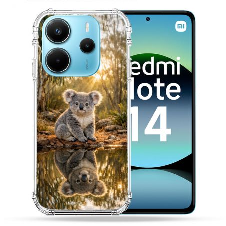 Coque Renforcée Pour Xiaomi Redmi Note 14 4G Animal Koala Reflet