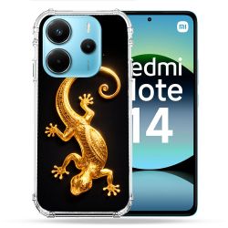 Coque Renforcée Pour Xiaomi Redmi Note 14 4G Animal Lezard Noir 2026