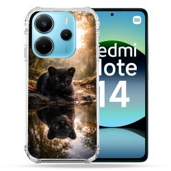 Coque Renforcée Pour Xiaomi Redmi Note 14 4G Animal Panthère Reflet