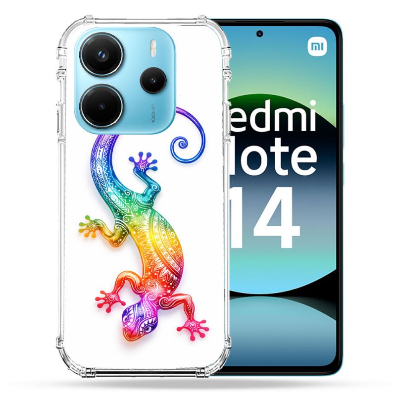 Coque Renforcée Pour Xiaomi Redmi Note 14 4G Animal Salamandre Color 2026