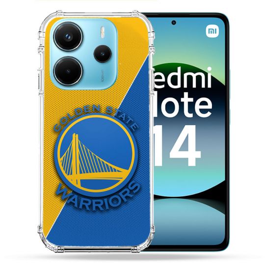 Coque Renforcée Pour Xiaomi Redmi Note 14 4G Basket Golden State Warriors