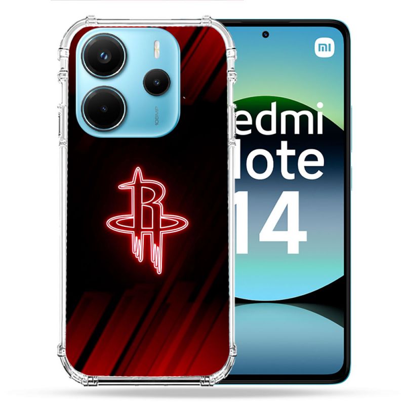 Coque Renforcée Pour Xiaomi Redmi Note 14 4G Basket Houston Rockets