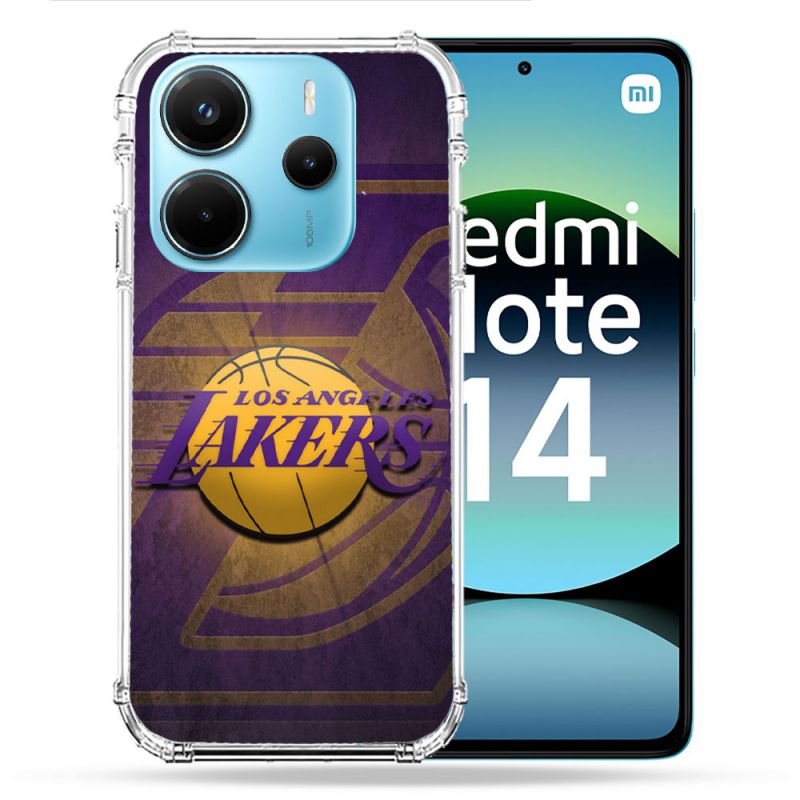 Coque Renforcée Pour Xiaomi Redmi Note 14 4G Basket Los Angeles Lakers
