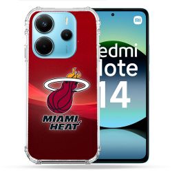 Coque Renforcée Pour Xiaomi Redmi Note 14 4G Basket Miami Heat