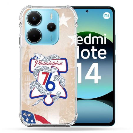 Coque Renforcée Pour Xiaomi Redmi Note 14 4G Basket Philadelphia 76ers