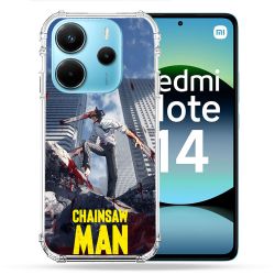 Coque Renforcée Pour Xiaomi Redmi Note 14 4G Manga Chainsaw Man Denji