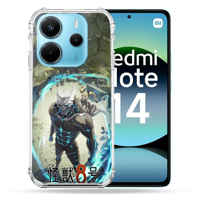 Coque Renforcée Pour Xiaomi Redmi Note 14 4G Manga Kaiju N° 8 Kafka Hibino