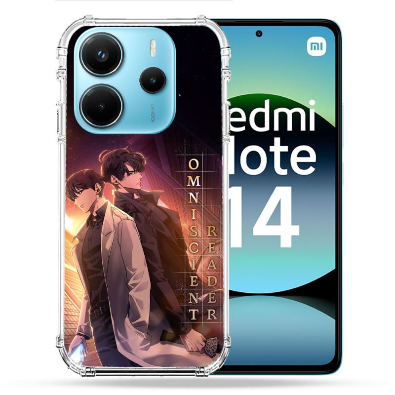 Coque Renforcée Pour Xiaomi Redmi Note 14 4G Manga Lecteur Omniscient Affiche