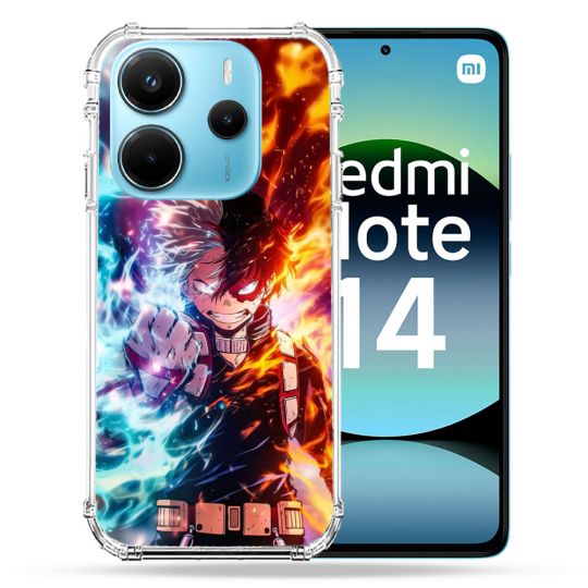 Coque Renforcée Pour Xiaomi Redmi Note 14 4G Manga My Hero Academia Shoto Portrait