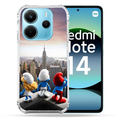 Coque Renforcée Pour Xiaomi Redmi Note 14 4G Schtroumpfs New York
