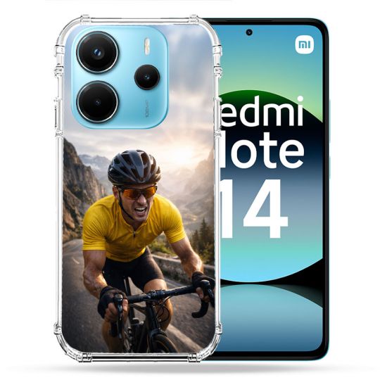 Coque Renforcée Pour Xiaomi Redmi Note 14 4G Sport Cyclisme Maillot Jaune