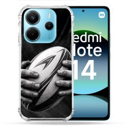 Coque Renforcée Pour Xiaomi Redmi Note 14 4G Sport Rugby Ballon Moderne