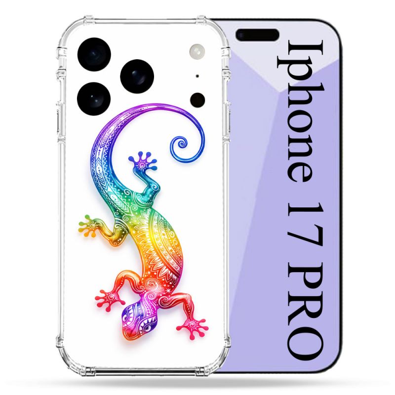 Coque Renforcée Pour Iphone 17 Pro Animal Salamandre Color 2026