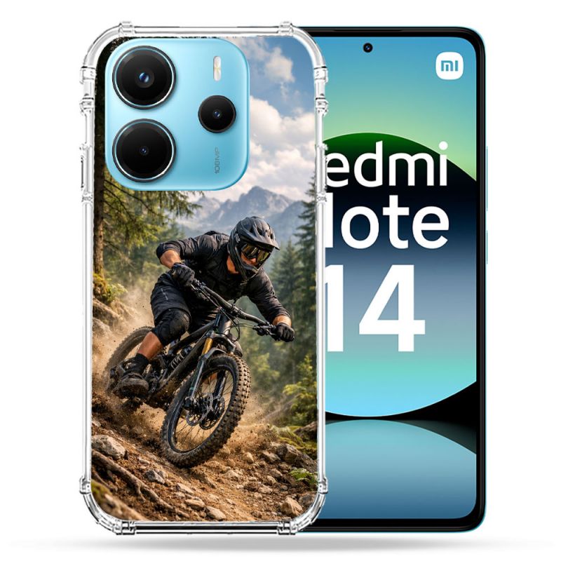 Coque Renforcée Pour Xiaomi Redmi Note 14 4G Sport VTT Montagne