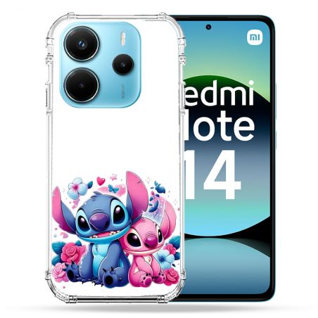 Coque Renforcée Pour Xiaomi Redmi Note 14 4G Stitch Love