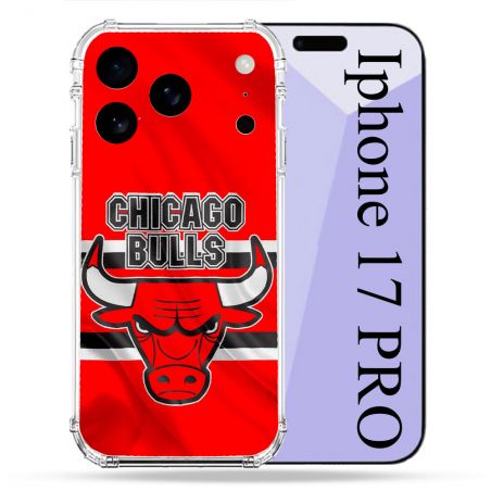 Coque Renforcée Pour Iphone 17 Pro Basket Chicago Bulls