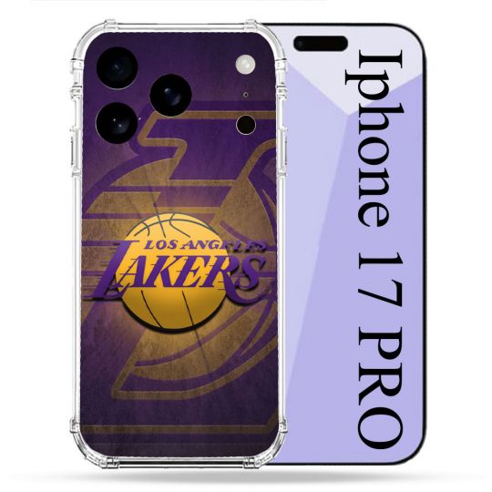 Coque Renforcée Pour Iphone 17 Pro Basket Los Angeles Lakers