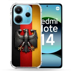 Coque Renforcée Pour Xiaomi Redmi Note 14 4G Voyage Drapeau Allemagne