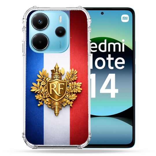 Coque Renforcée Pour Xiaomi Redmi Note 14 4G Voyage Drapeau France