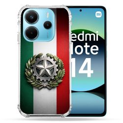 Coque Renforcée Pour Xiaomi Redmi Note 14 4G Voyage Drapeau Italie