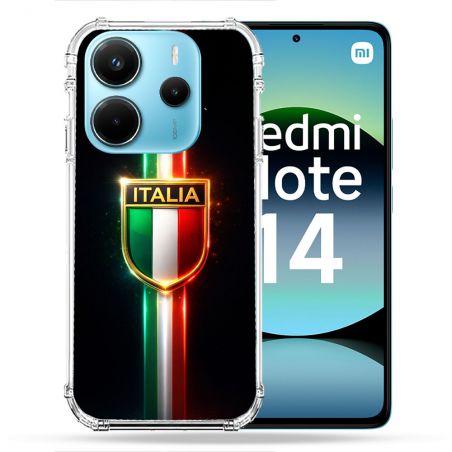 Coque Renforcée Pour Xiaomi Redmi Note 14 4G Voyage Drapeau Italie 3 2026
