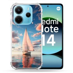 Coque Renforcée Pour Xiaomi Redmi Note 14 4G Voyage Voilier Reflet