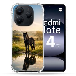 Coque Renforcée Pour Xiaomi Redmi Note 14 5G Animal Cheval Reflet