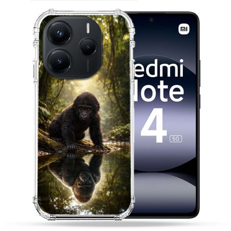 Coque Renforcée Pour Xiaomi Redmi Note 14 5G Animal Gorille Reflet