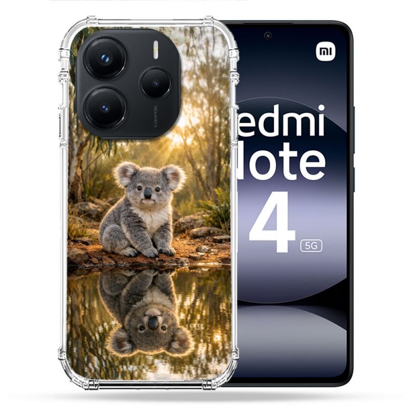 Coque Renforcée Pour Xiaomi Redmi Note 14 5G Animal Koala Reflet