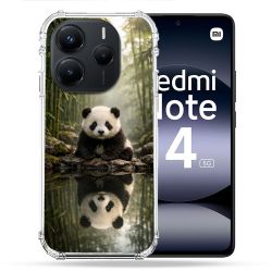 Coque Renforcée Pour Xiaomi Redmi Note 14 5G Animal Panda Reflet
