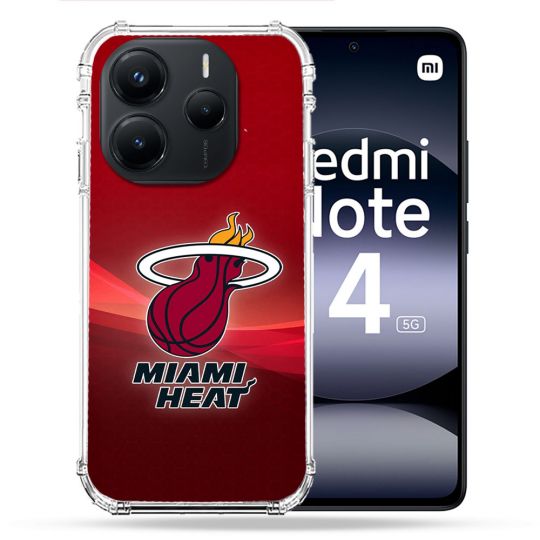 Coque Renforcée Pour Xiaomi Redmi Note 14 5G Basket Miami Heat