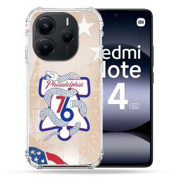 Coque Renforcée Pour Xiaomi Redmi Note 14 5G Basket Philadelphia 76ers