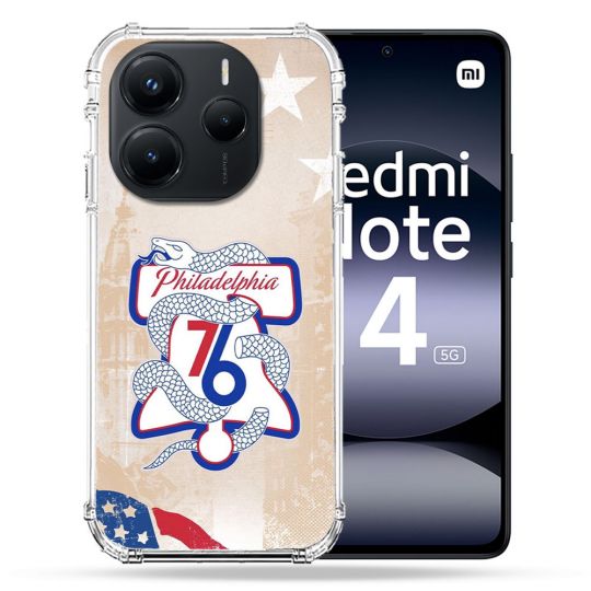 Coque Renforcée Pour Xiaomi Redmi Note 14 5G Basket Philadelphia 76ers