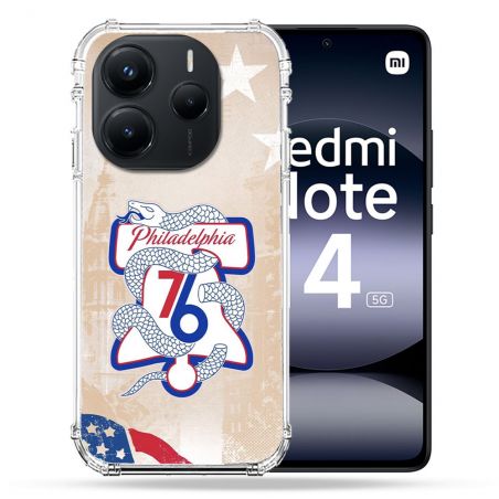 Coque Renforcée Pour Xiaomi Redmi Note 14 5G Basket Philadelphia 76ers