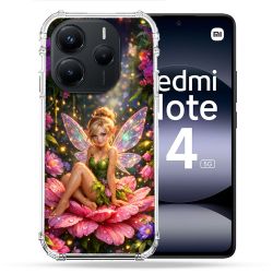 Coque Renforcée Pour Xiaomi Redmi Note 14 5G Fantastique Fee Fleur