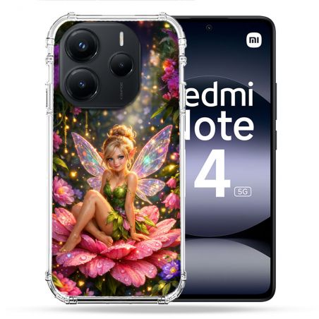 Coque Renforcée Pour Xiaomi Redmi Note 14 5G Fantastique Fee Fleur