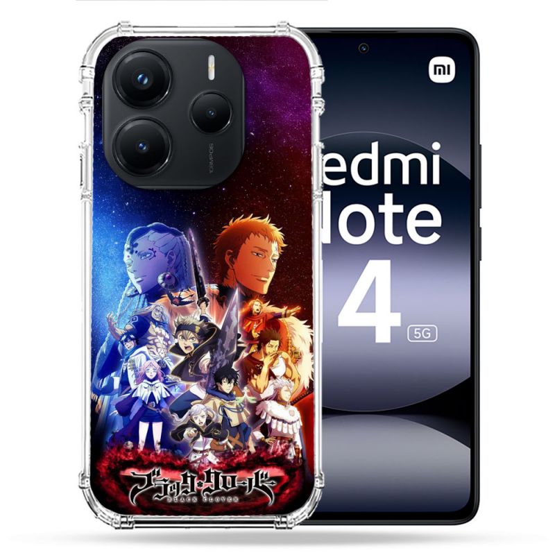 Coque Renforcée Pour Xiaomi Redmi Note 14 5G Manga Black Clover Affiche