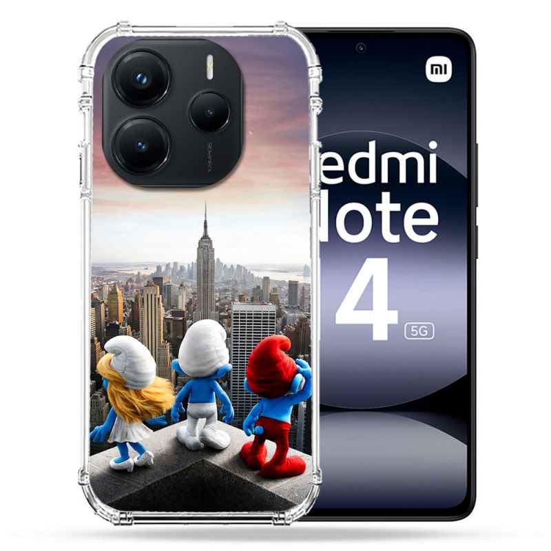 Coque Renforcée Pour Xiaomi Redmi Note 14 5G Schtroumpfs New York