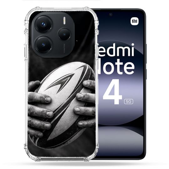 Coque Renforcée Pour Xiaomi Redmi Note 14 5G Sport Rugby Ballon Moderne
