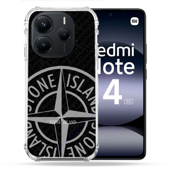 Coque Renforcée Pour Xiaomi Redmi Note 14 5G Stone Island Gris
